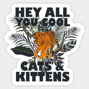 Cool Cats & Kittens Sticker